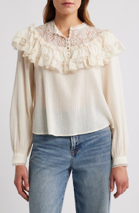 Brandi Ruffle Yoke Top