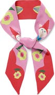 Centinelle Cat Garden Gnome Twilly Ribbon Scarf