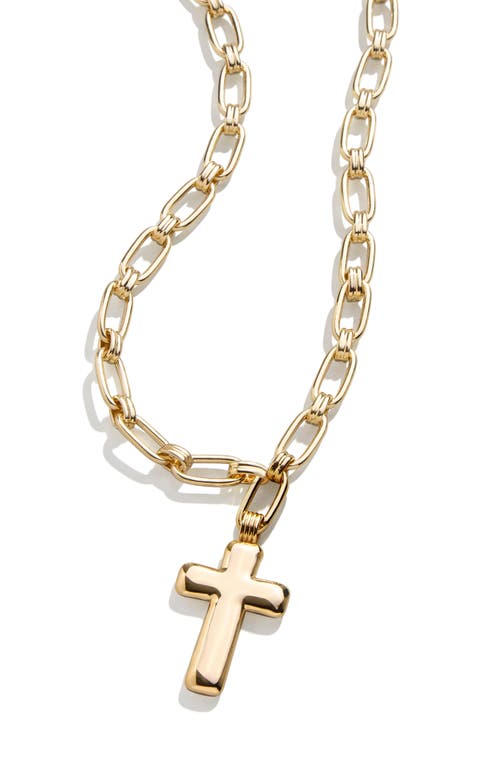 Baublebar Cross Pendant Necklace In Gold