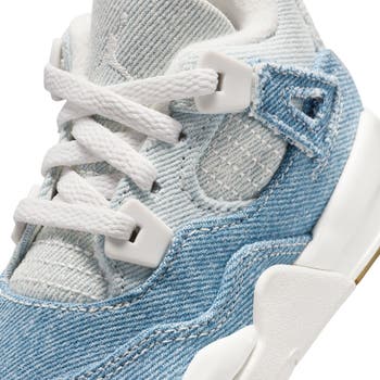 Kids' Jordan 4 Retro 'Worn Blue' Basketball Sneaker