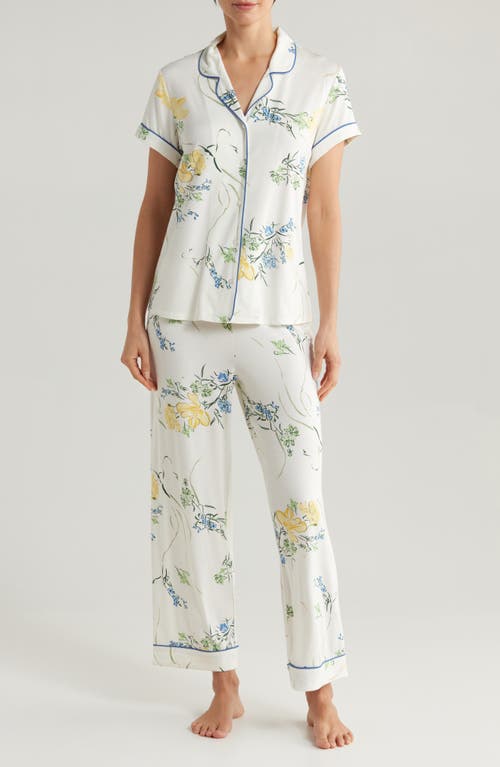 Nordstrom Moonlight Eco Crop Pajamas In White
