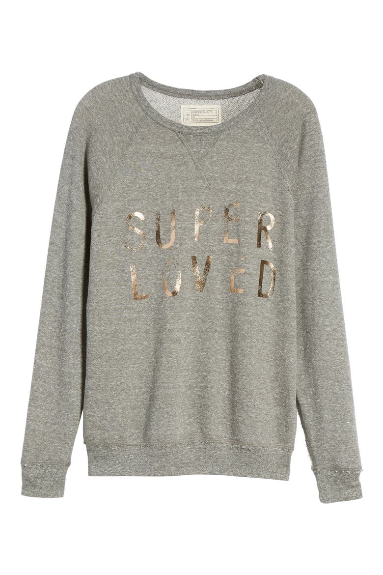'The Oversized' Sweatshirt, Alternate, color, ROSE GOLD SUPER LOVED