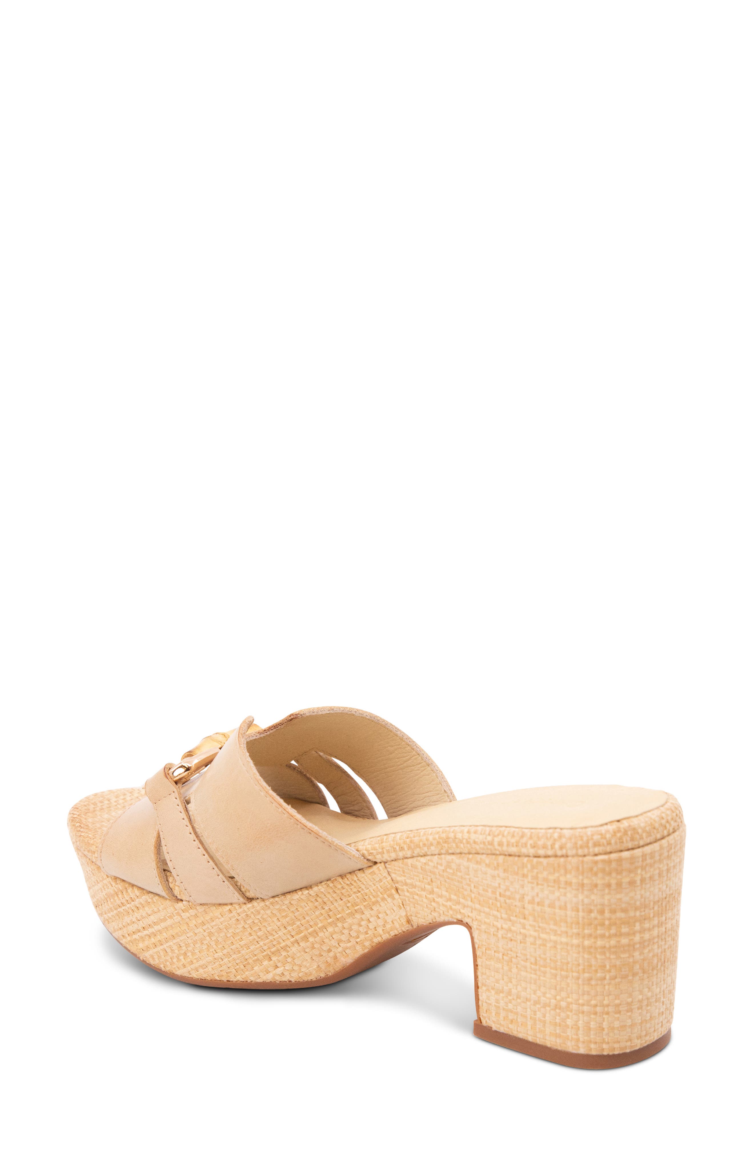 Gianna Platform Slide Sandal, Alternate, color, SAND LEATHER