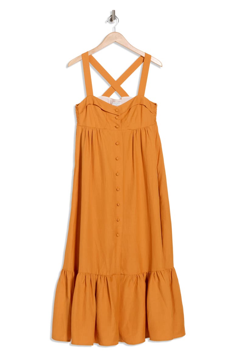Tulipe Tiered Sundress, Main, color, CARAMEL