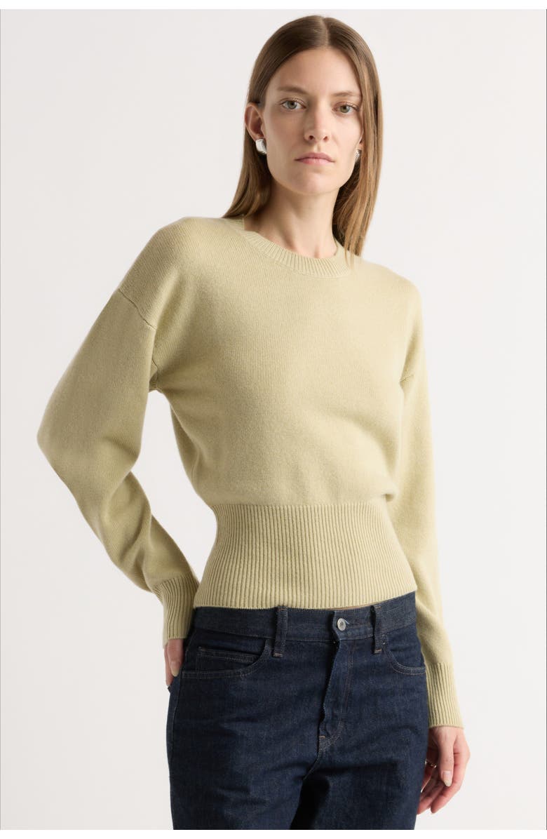 Modern Citizen Marielle Wool-Cashmere Blouson Sweater, Alternate, color, Dusty Pistachio
