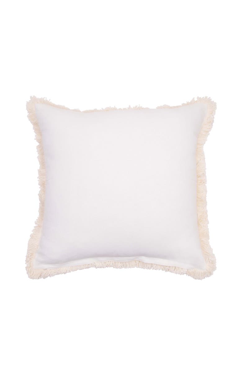 C&F Home Little Garden Rabbit Bunny Fringed Graphic Print Throw Pillow, 18" x 18", Alternate, color, Yellow