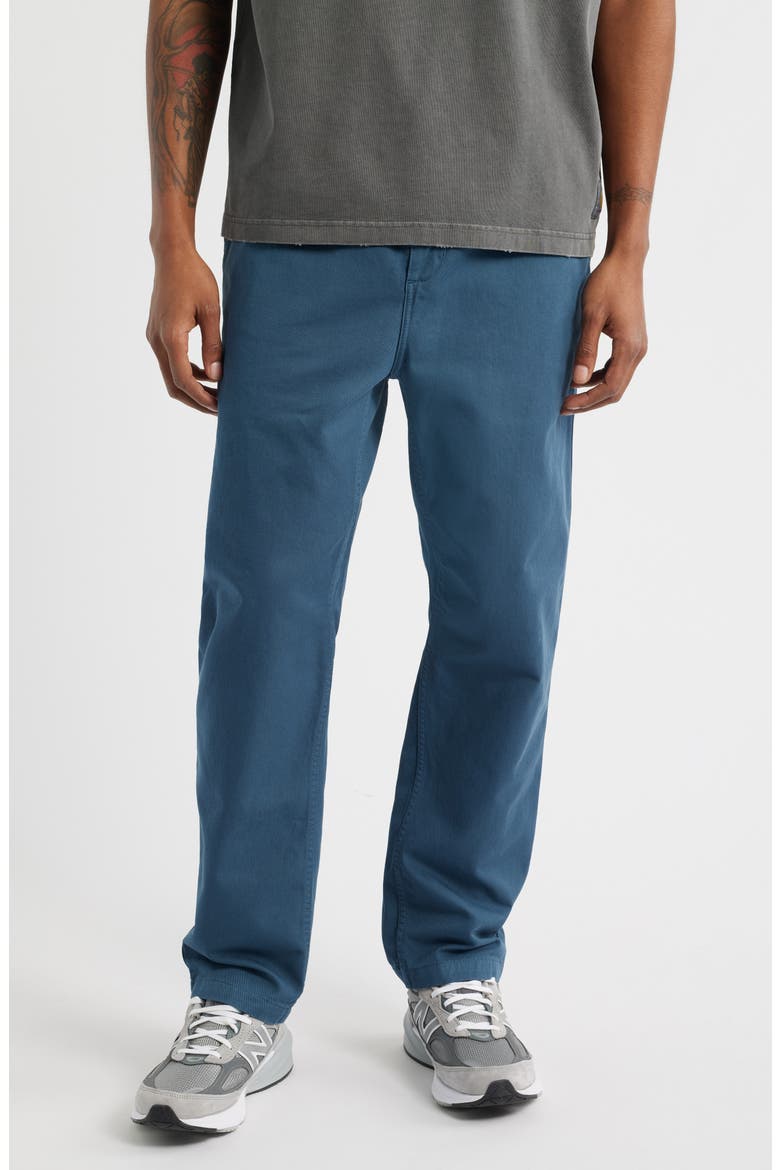 Flint Straight Leg Twill Pants, Main, color, OFFICE BLUE