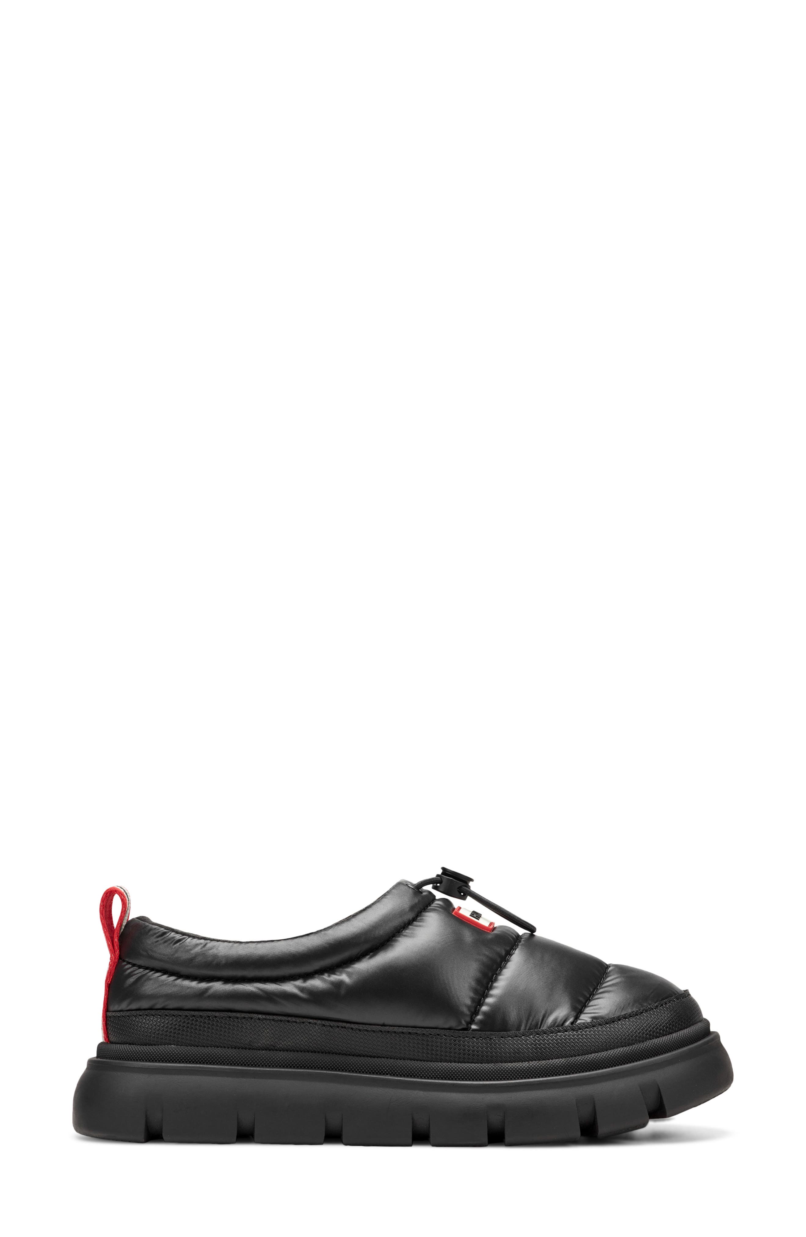Hunter Madi Platform Puffer Slipper, Alternate, color, Black