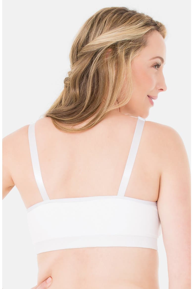 Ingrid & Isabel® Seamless Maternity/Nursing Bra, Alternate, color, WHITE