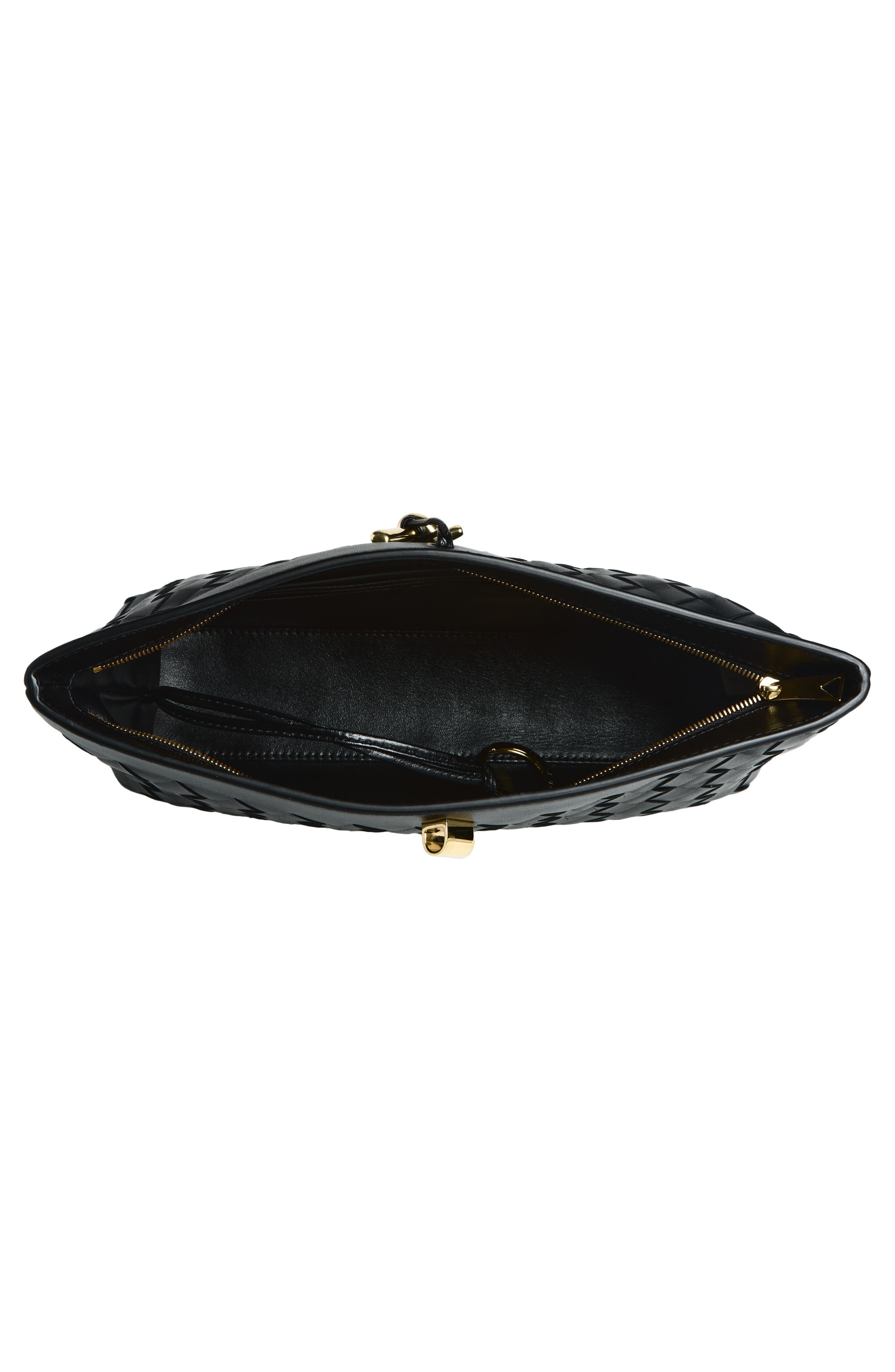 Bottega Veneta Andiamo Boat Clutch, Alternate, color, Black-M Brass