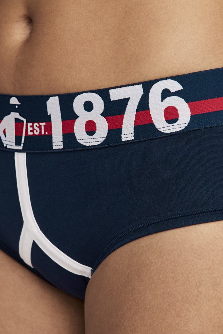 Women's 1876 Collection Cotton Stretch Modern Brief, Alternate, color, 1876 Navy Blue