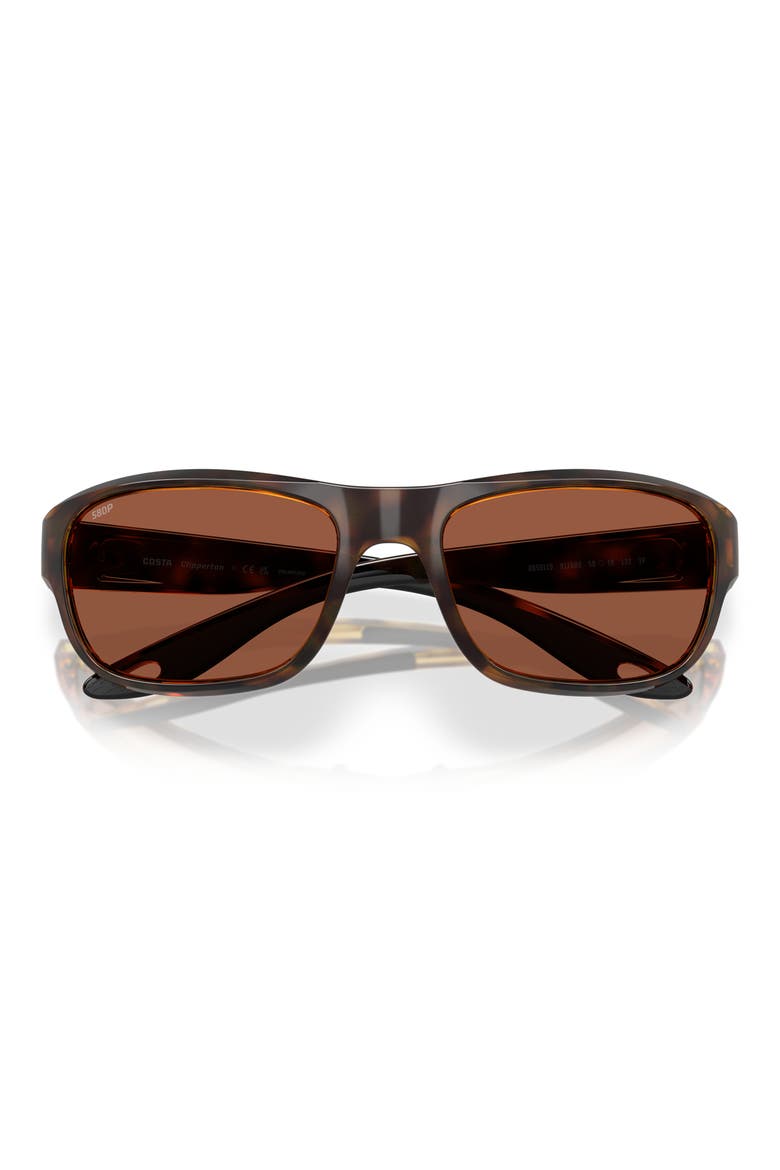 Clipperton 58mm Polarized Rectangular Sunglasses, Alternate, color, TORTOISE/ COPPER 580P