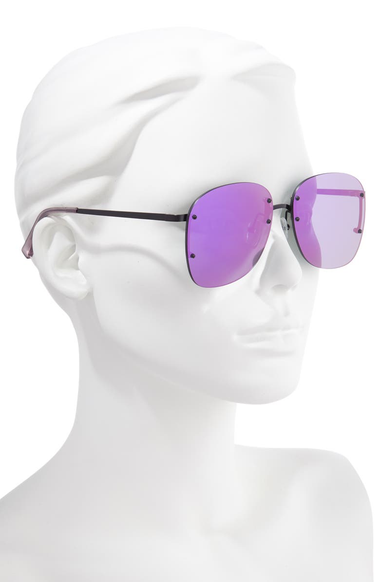 Le Specs Skyline 59mm Rimless Sunglasses, Alternate, color, 