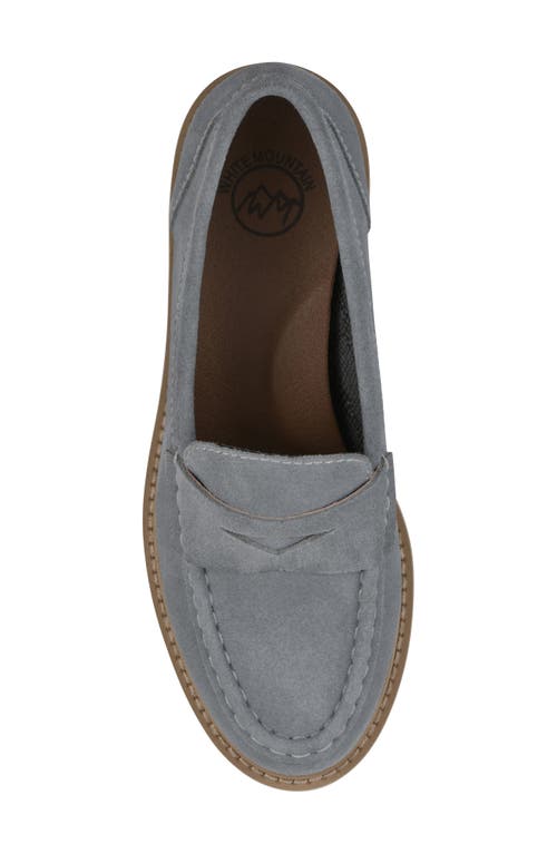 White Mountain Footwear Gunner Lug Sole Platform Penny Loafer In Animal Print