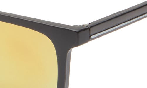 Vince Camuto Mirror Square Sunglasses In Matte Black