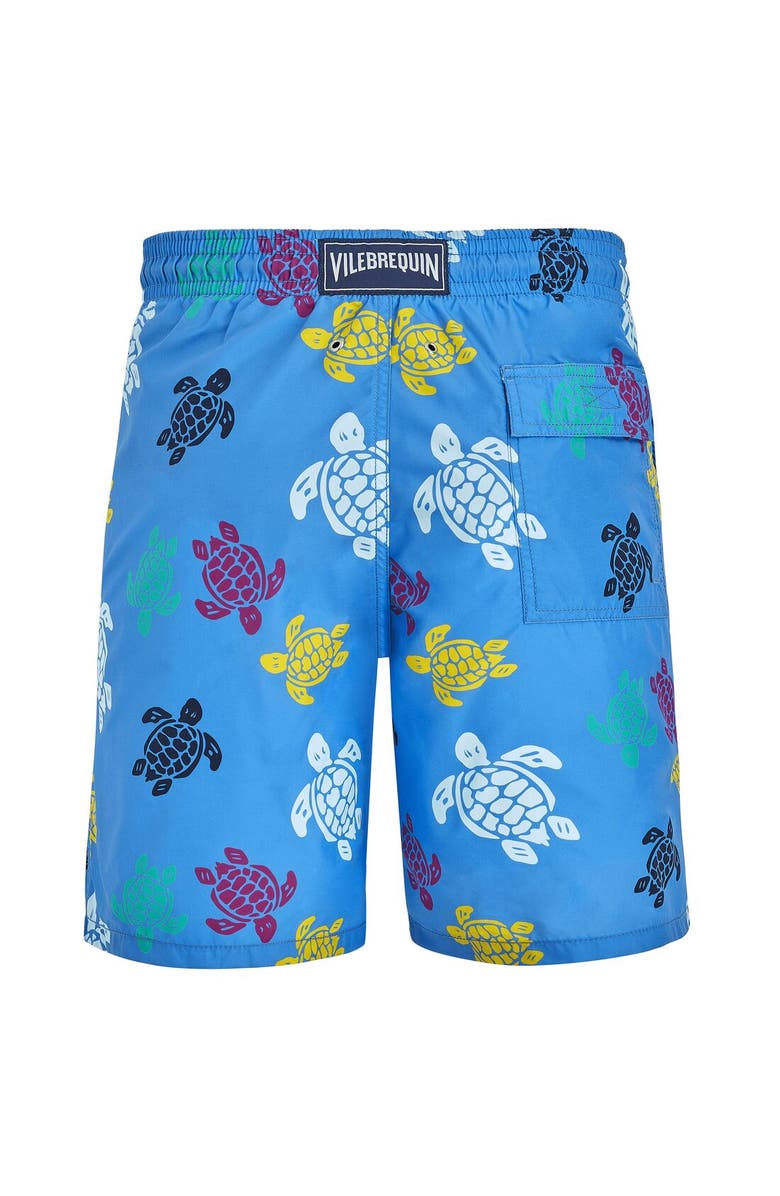 Vilebrequin Men's Ronde Des Tortues Multicolore Longer Length Board Shorts, Alternate, color, 