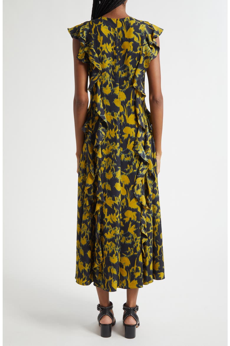 Flo Ruffle Maxi Dress, Alternate, color, VERDITE