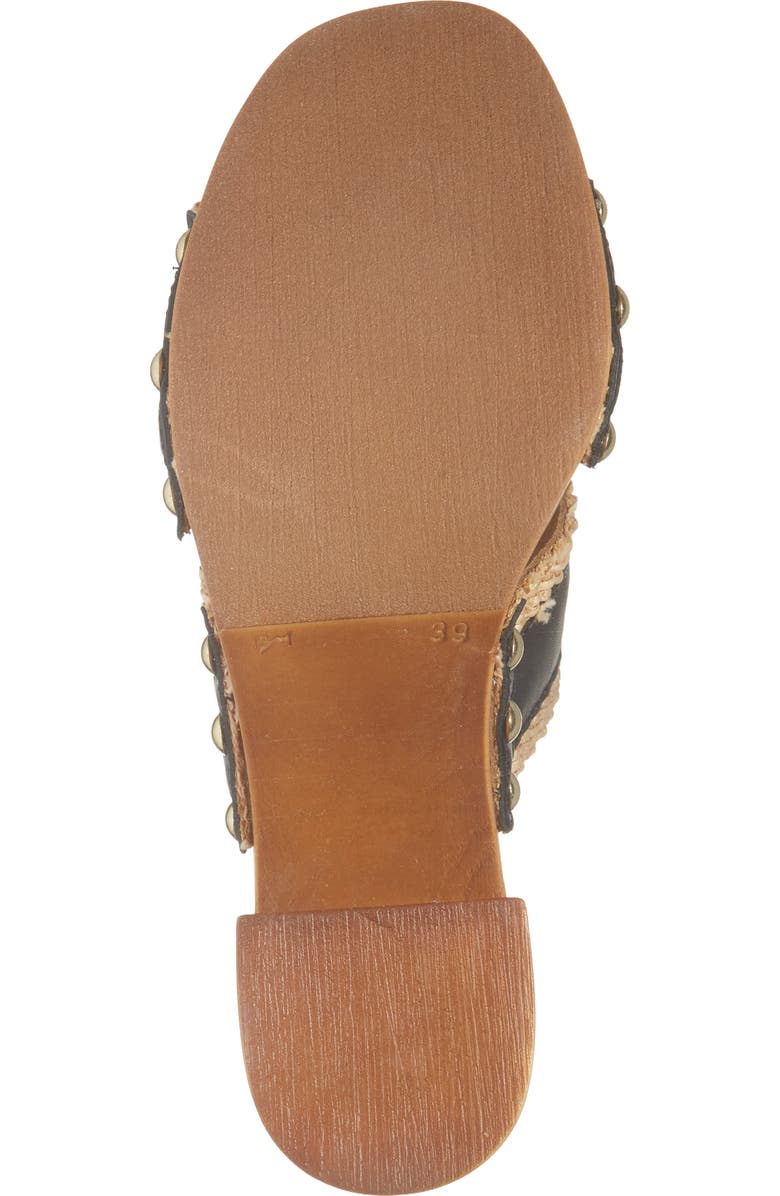 Chocolat Blu Mae Platform Sandal, Alternate, color, Black Leather-Raffia