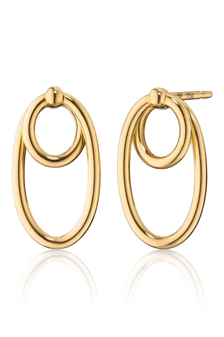 Infinite & Boundless 18k Gold Double Oval Hoop Earrings, Main, color, 18K YELLOW GOLD