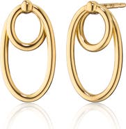 Monica Rich Kosann Infinite & Boundless 18k Gold Double Oval Hoop Earrings