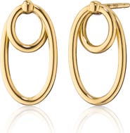 Monica Rich Kosann Infinite & Boundless 18k Gold Double Oval Hoop Earrings