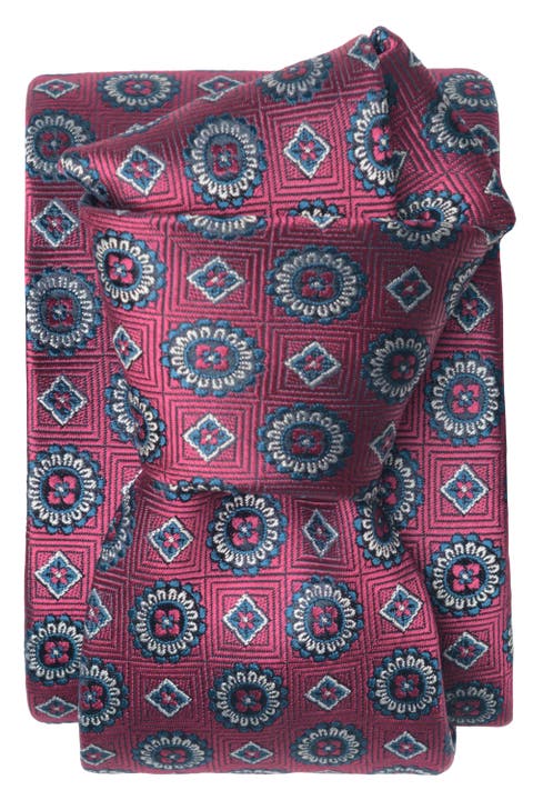 Ercole - Extra Long Silk Jacquard Tie for Men