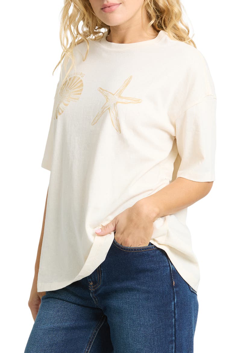 In Front of Me Graphic Oversize Graphic T-Shirt, Alternate, color, WHITE CAP