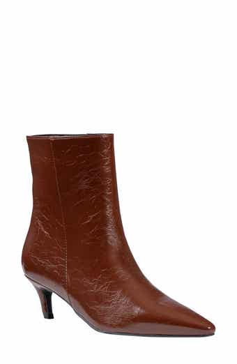 Rorey Croc Embossed Faux Leather Ankle Bootie