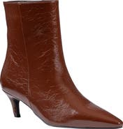 GOOD CHOICE NEW YORK Rorey Croc Embossed Faux Leather Ankle Bootie