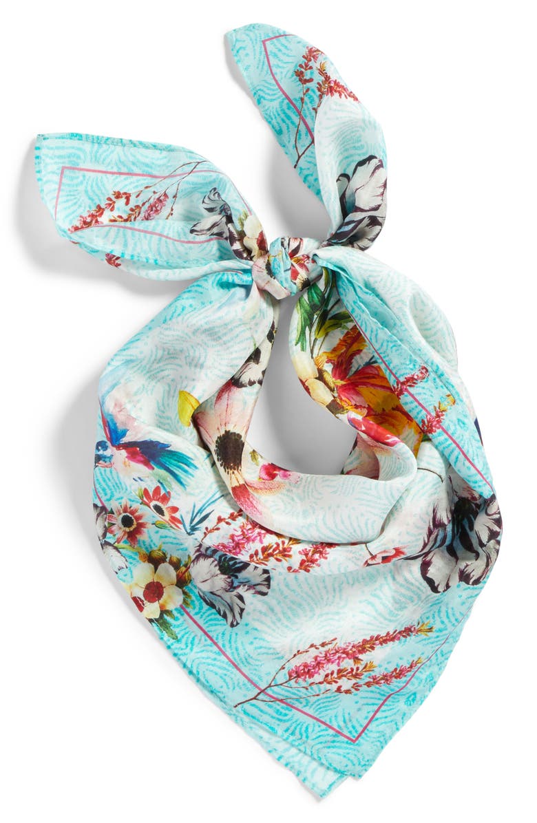 Nordstrom Print Silk Scarf, Alternate, color, 