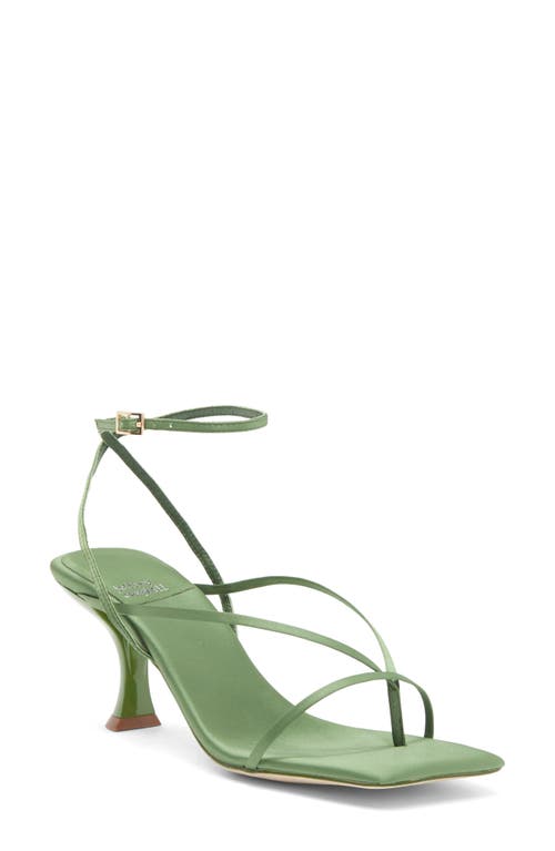 Jeffrey Campbell Fluxx Sandal In Green Satin