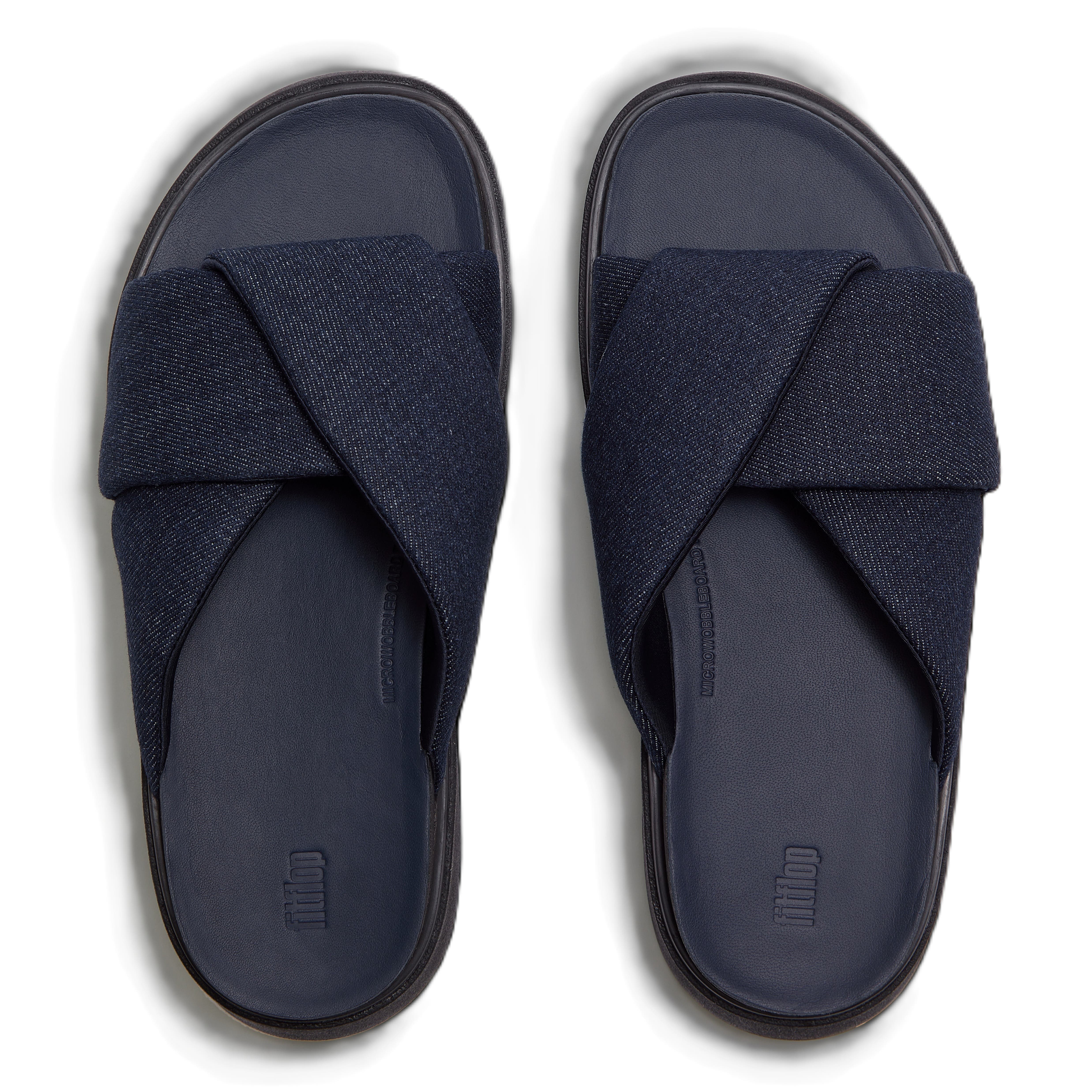 FitFlop Gen FF Folded Denim, Alternate, color, Dark Denim