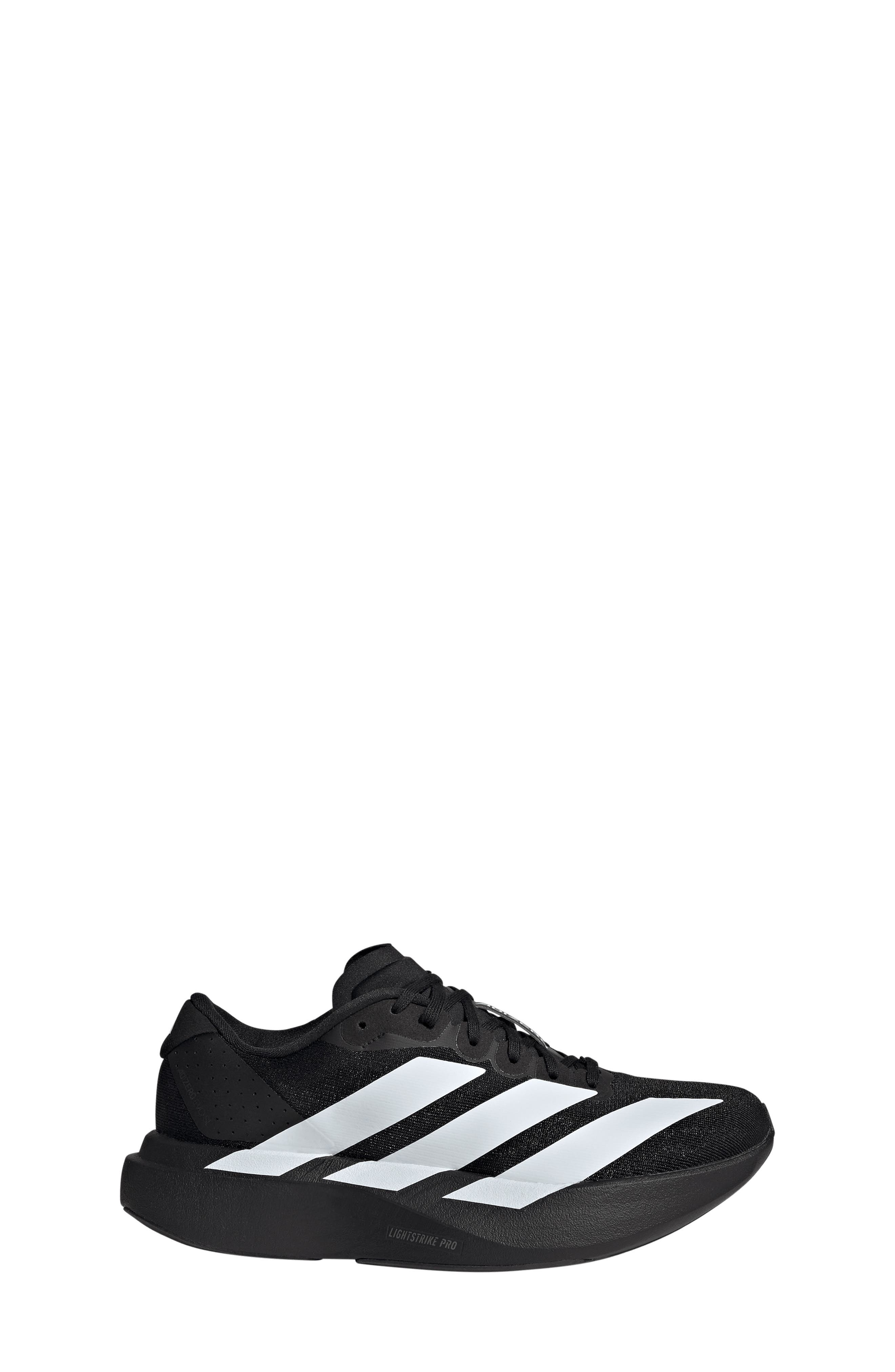 adidas Kids' Adizero Evo SL Running Shoe, Alternate, color, Core Black/ White/ Carbon