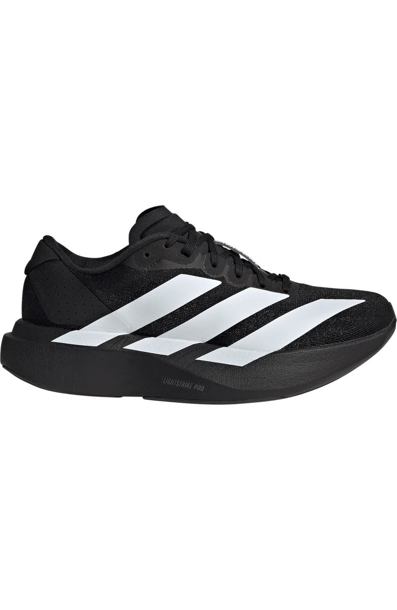 adidas Kids' Adizero Evo SL Running Shoe, Alternate, color, Core Black/ White/ Carbon