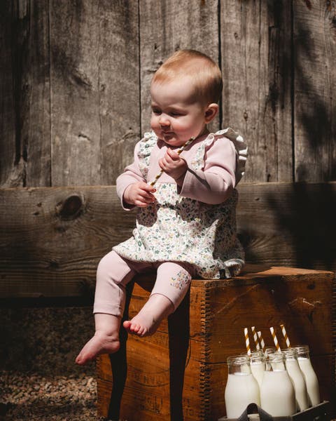 Organic Cotton Bi-Material Tunic and Leggings Set (Baby)