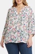 NYDJ Semisheer Pintuck Blouse