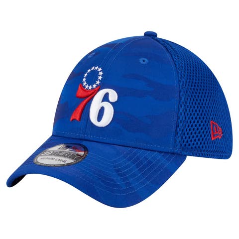 Men's New Era  Royal Philadelphia 76ers Subtle Camo 39THIRTY Flex Hat