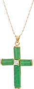 Child of Wild Giovanni Jade Cross Pendant Necklace
