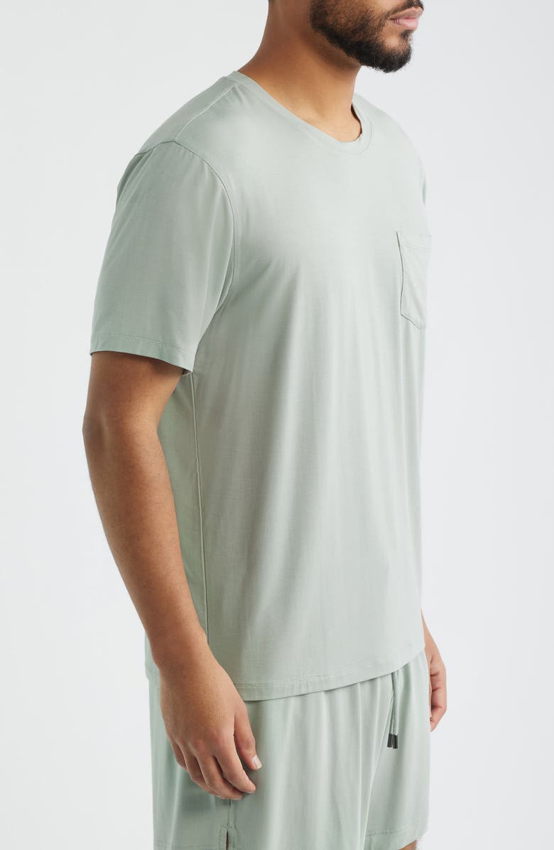 Daniel Buchler Stretch Modal & Silk Sleep T-Shirt, Alternate, color, Sage