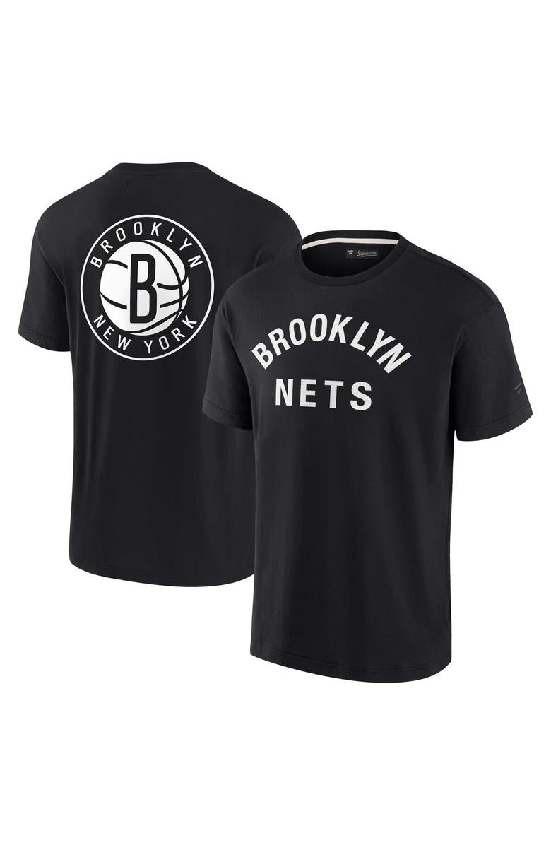 Fanatics Signature Unisex Fanatics Signature Black Brooklyn Nets Elements Super Soft Short Sleeve T-Shirt, Main, color, Black