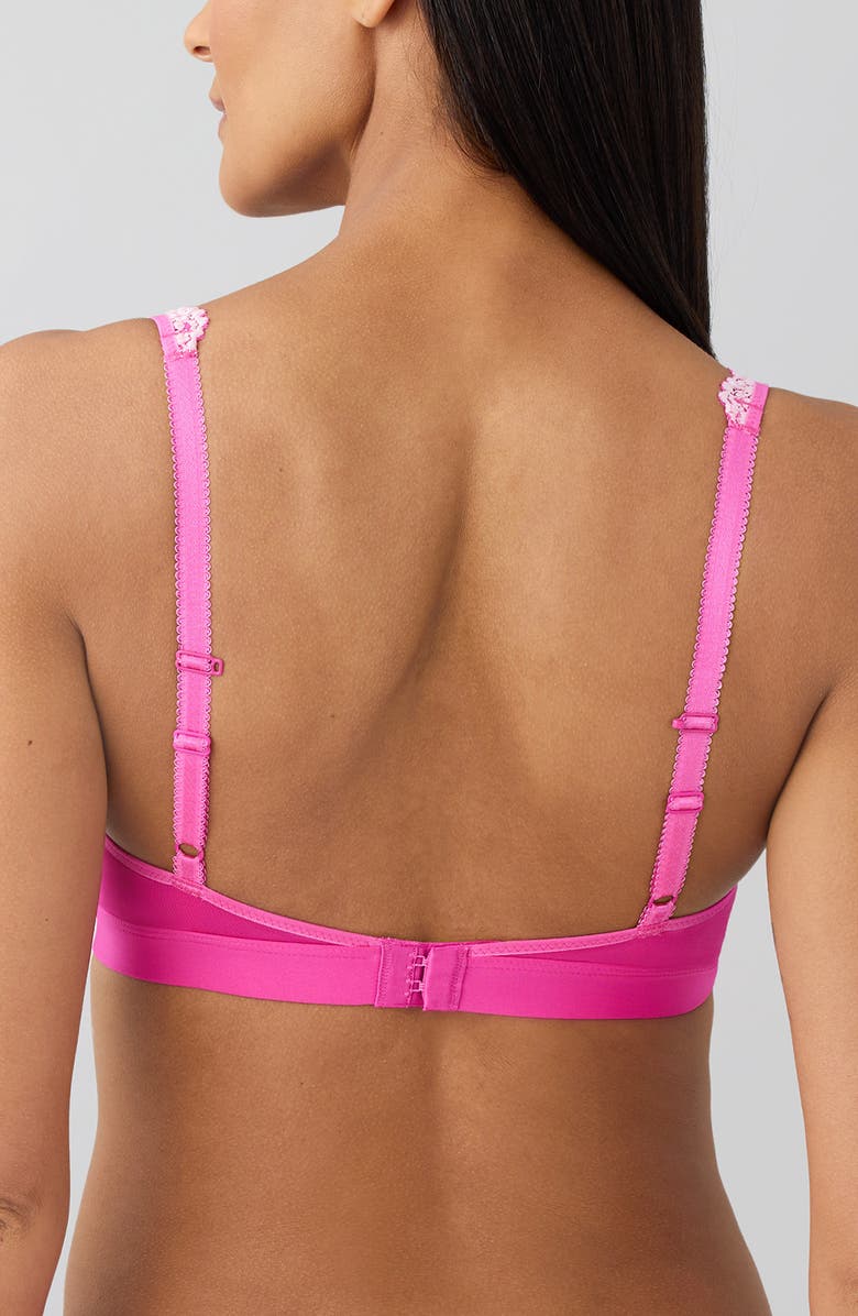 Wacoal Embrace Lace<sup>®</sup> Wire Free Bralette, Alternate, color, Wild Azalea/ Cradle Pink