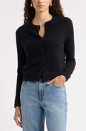 Nordstrom Cashmere Crewneck Cardigan