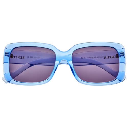 Shop Bertha Wendy Polarized Sunglasses In Periwinkle/purple