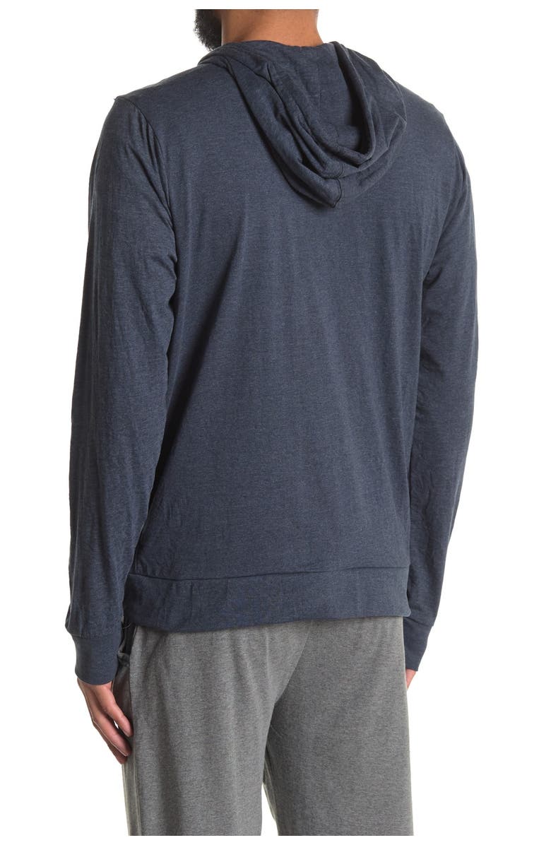 UNSIMPLY STITCHED Lightweight Zip-Up Hoodie, Alternate, color, Heather Blue