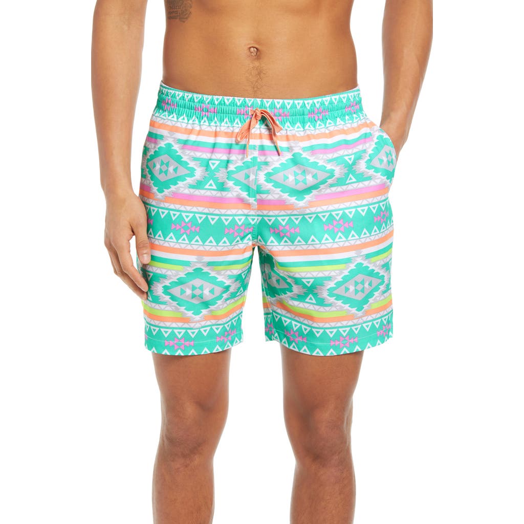 Chubbies Tropicadas 7-inch Swim Trunks In Green Multi