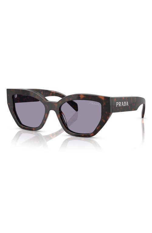 Prada Tortoiseshell-effect Cat-eye Sunglasses In Grey Green
