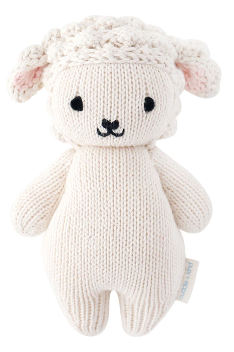 Baby Lamb Stuffed Animal, Main, color, CREAM