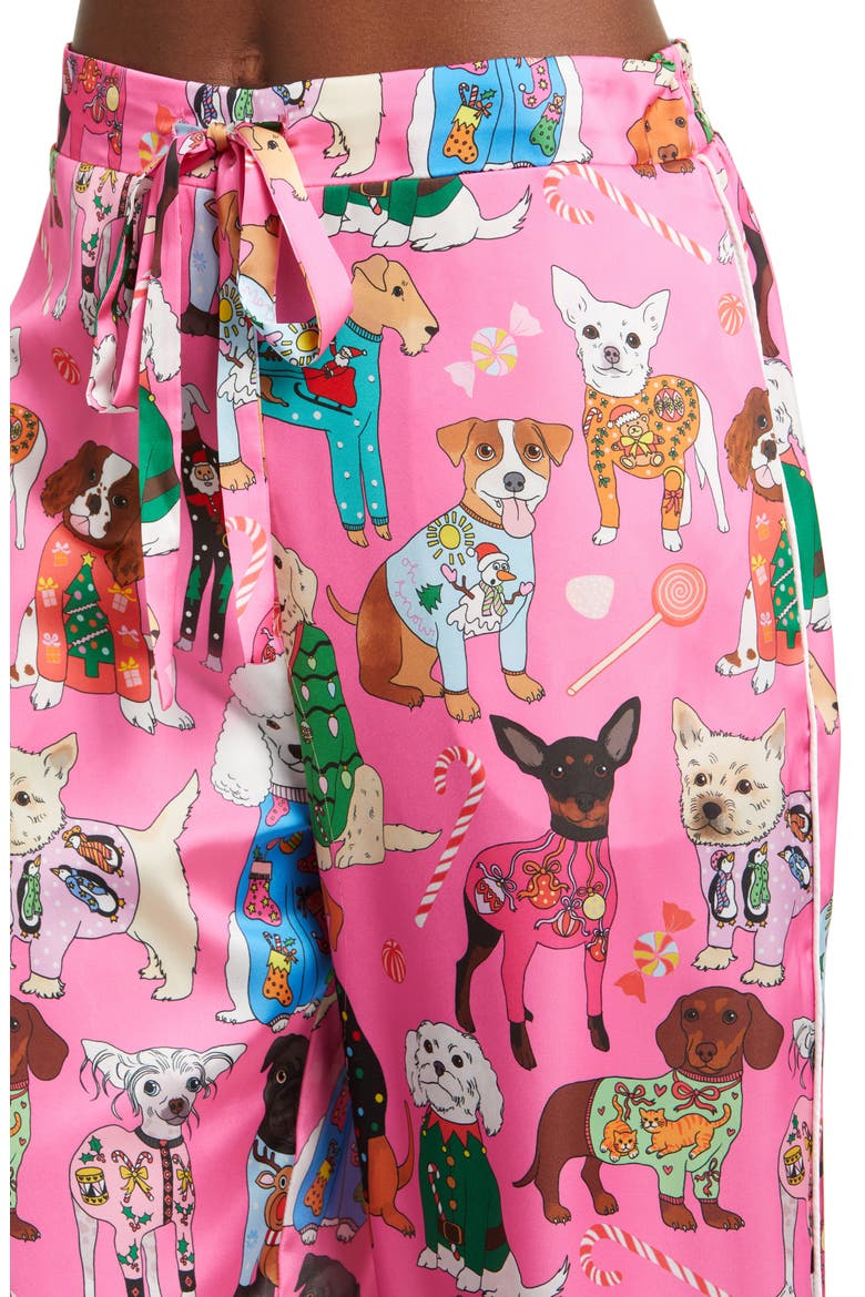 Christmas Sweater Dogs Pajamas, Alternate, color, PINK