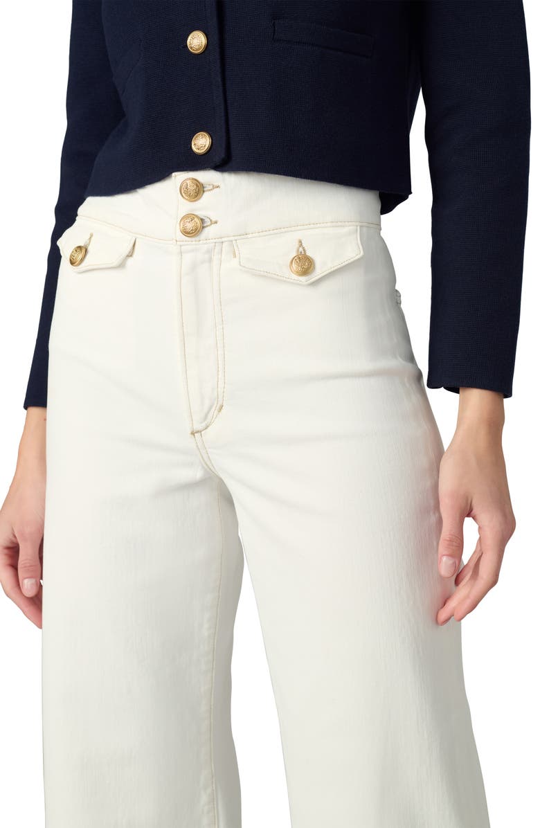 Joe's The Ellia Ankle Wide Leg Jeans, Alternate, color, Milk