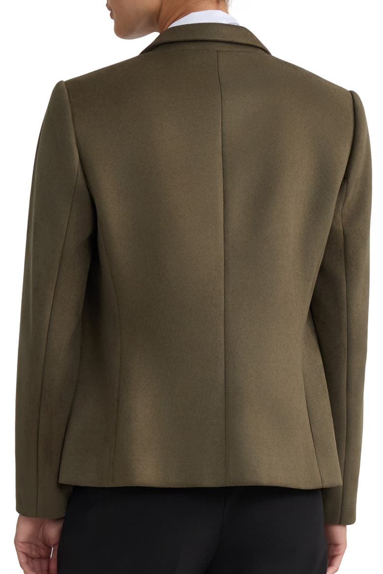 Scuba Knit Open Front Blazer, Alternate, color, JASPER GREEN